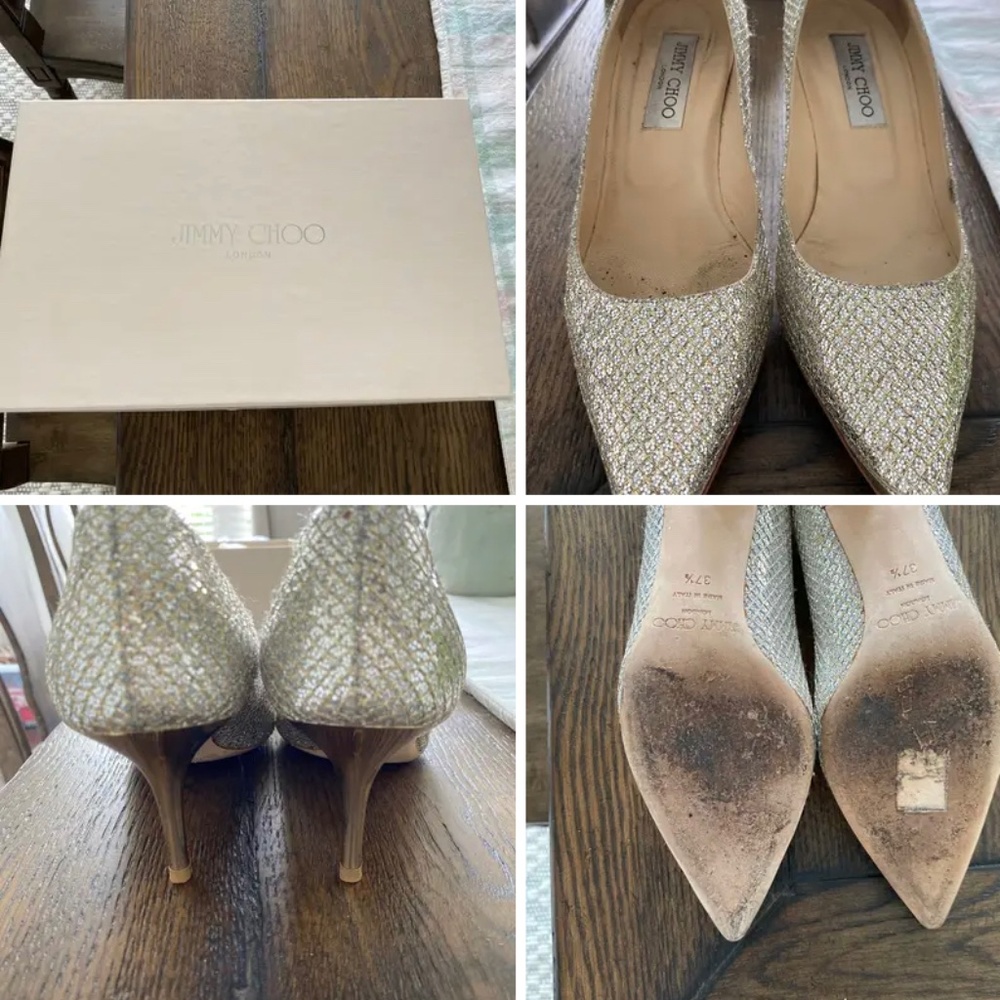Authentic Jimmy choo sparkle heels